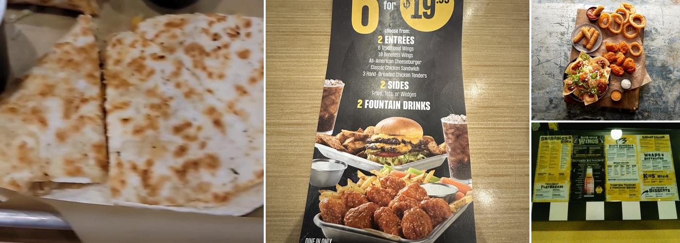 Buffalo Wild Wings Menu