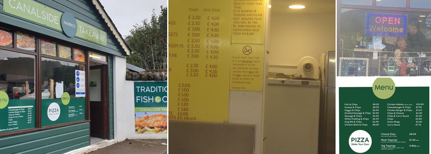 Canalside Fish & Chip Shop Menu