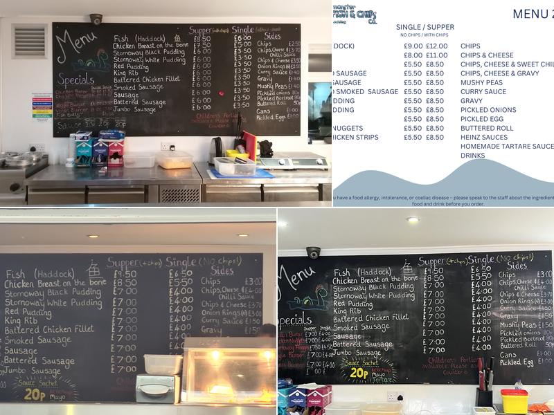 Monster Fish & Chips Co. Menu