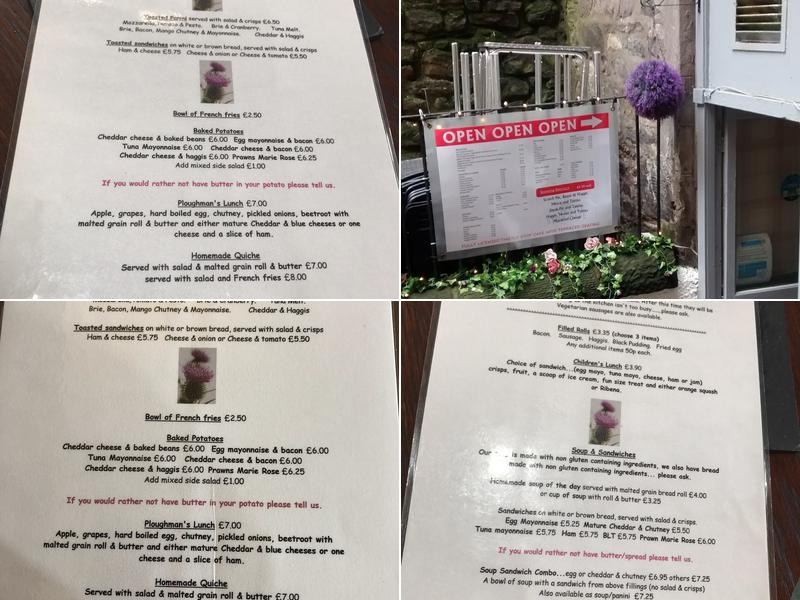 Jaggy Thistle Food Stop Menu