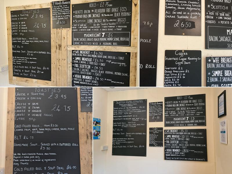 Well of the Seven Heads coffee & takeaway Menu
