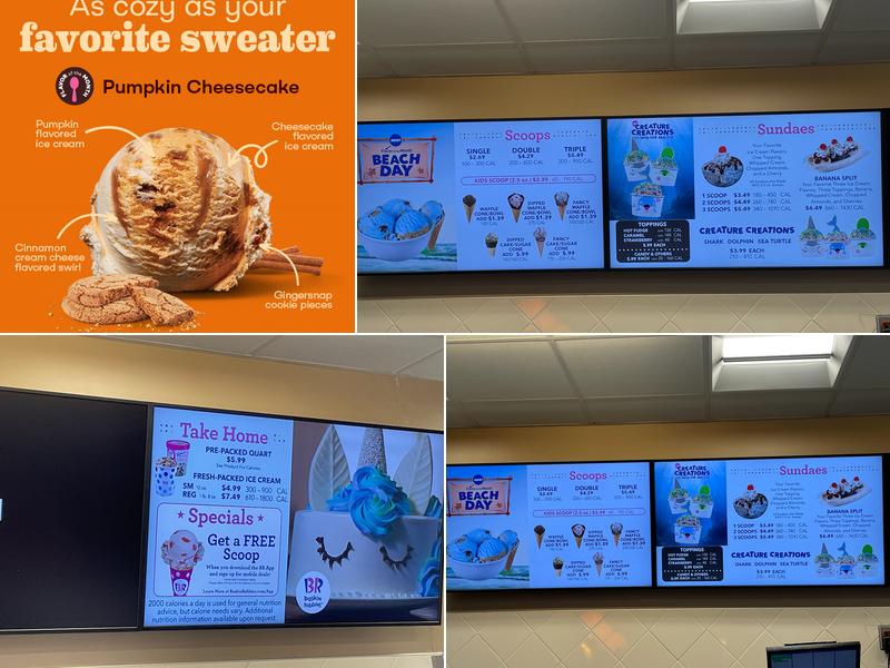 Baskin-Robbins Menu