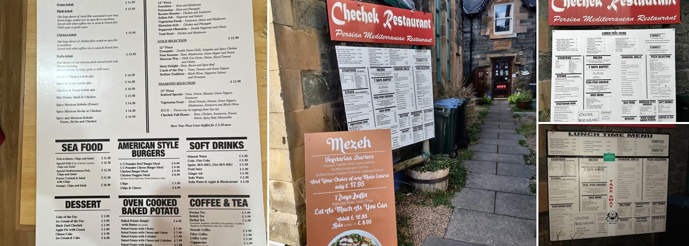 Checheks Menu