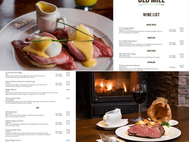 The Old Mill Inn Menu