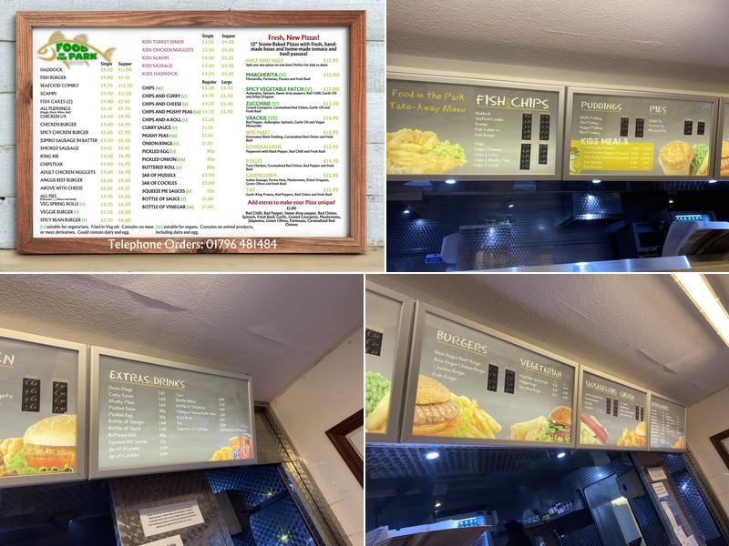 Food in the Park Menu