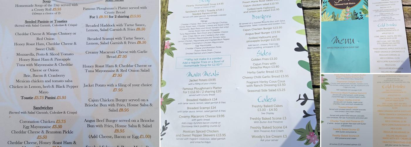 The Secret Garden Menu