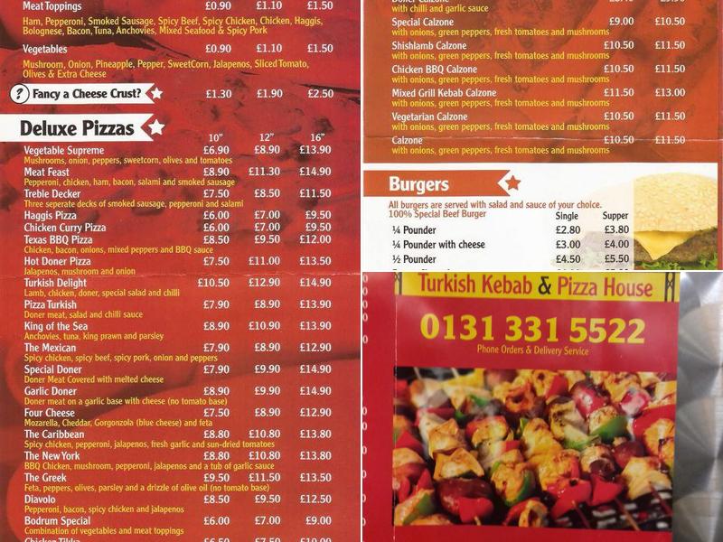 Bodrum Fry & Kebab House Menu