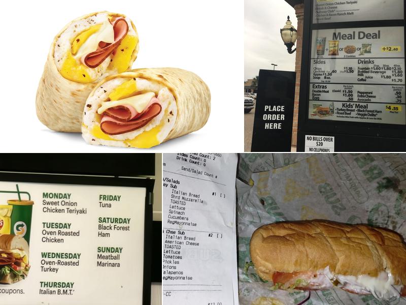 Subway Menu