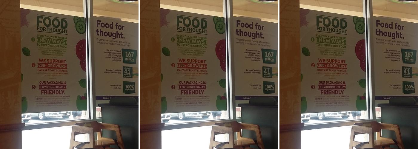 Subway Menu