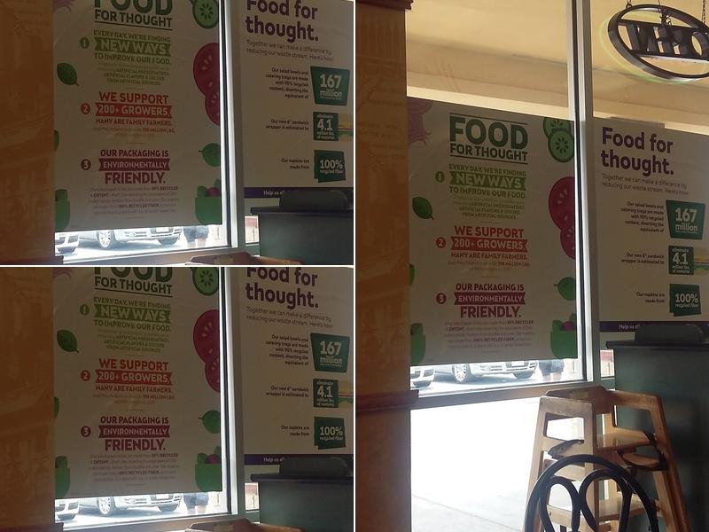 Subway Menu