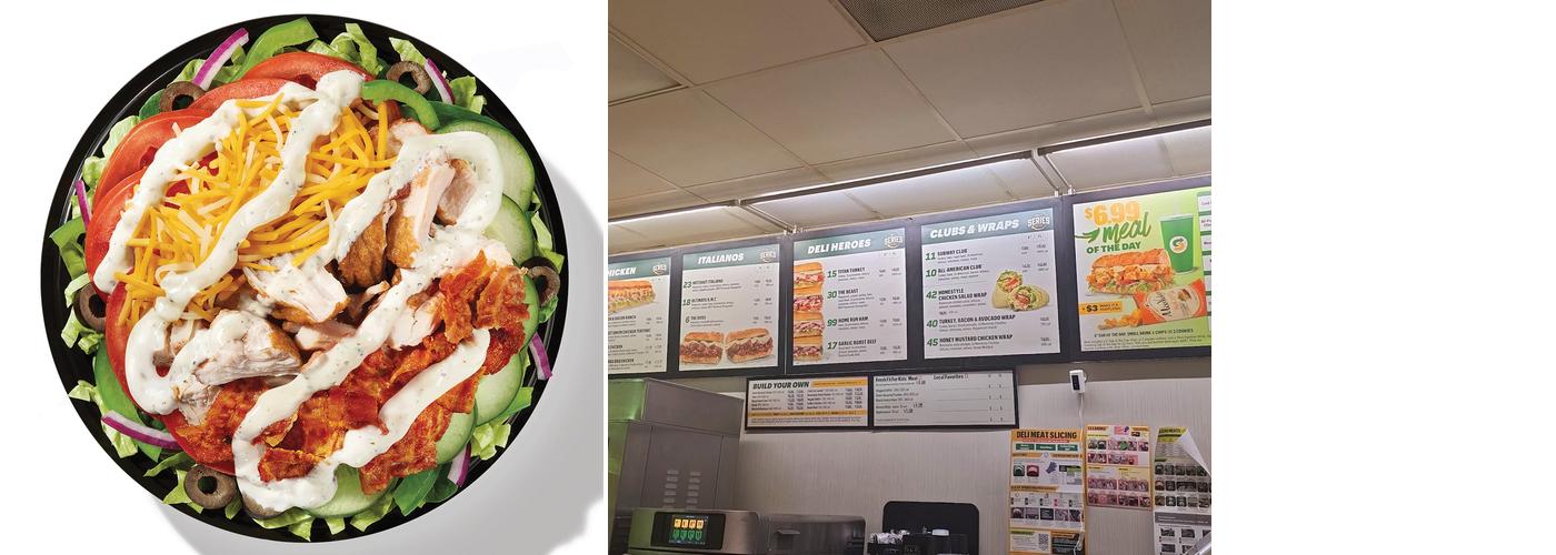 Subway Menu