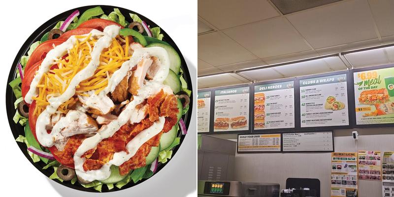 Subway Menu
