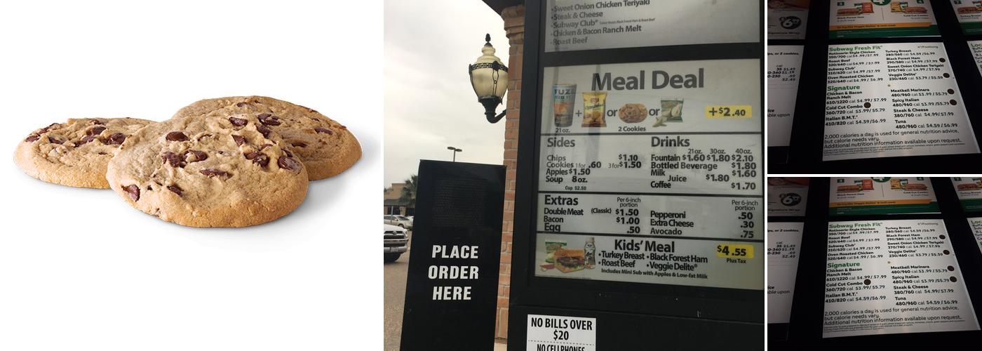 Subway Menu