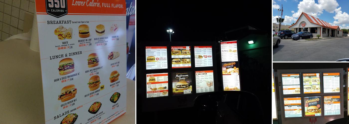 Whataburger Menu
