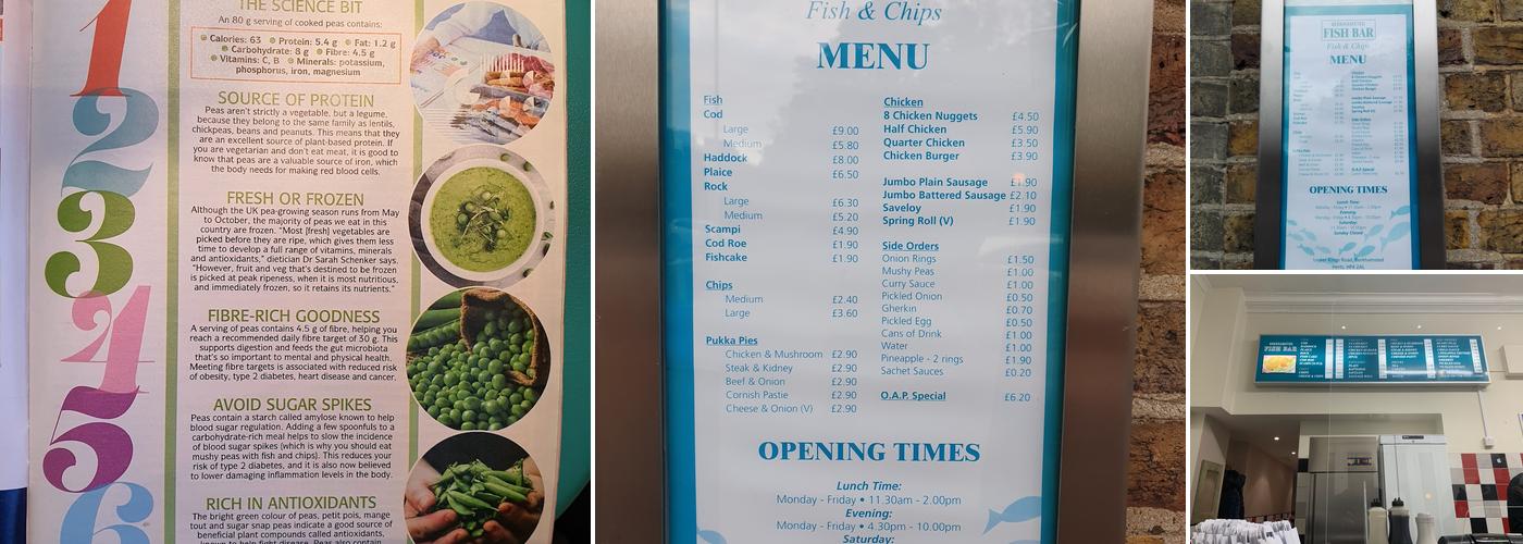 Berkhamsted Fish Bar Menu