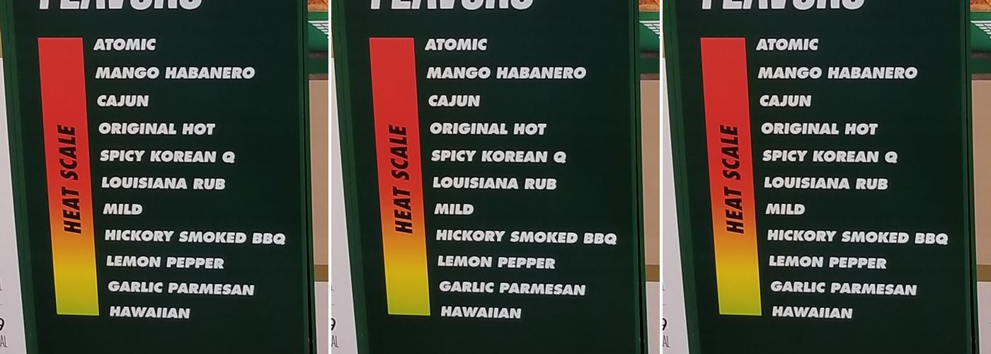 Wingstop Menu