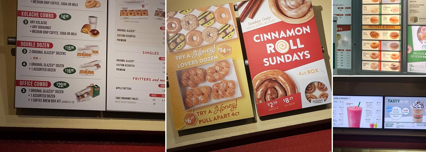 Krispy Kreme Menu