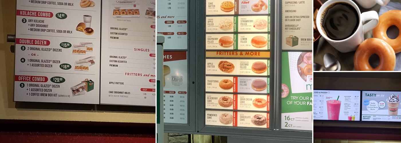 Krispy Kreme Menu