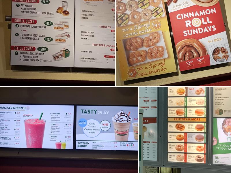Krispy Kreme Menu