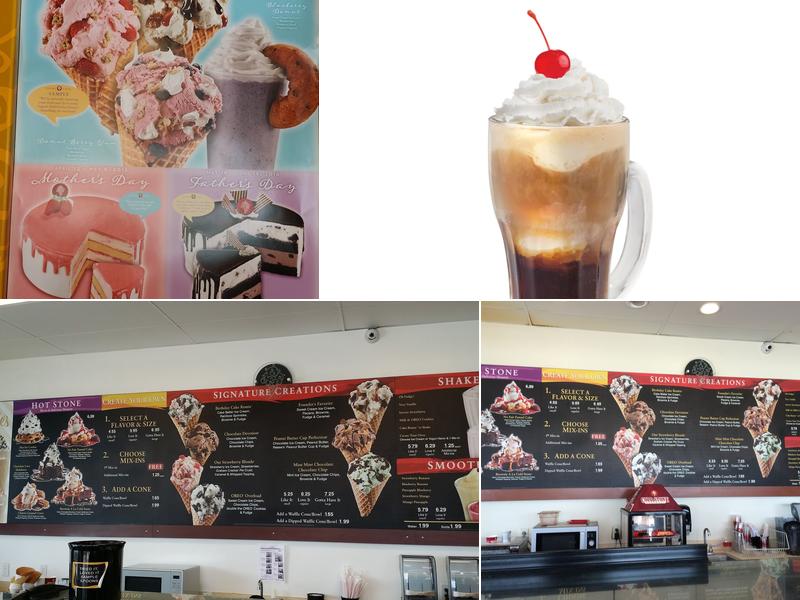 Cold Stone Creamery Menu