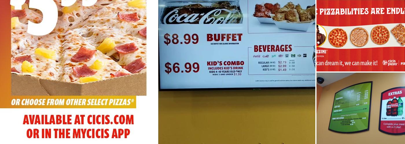 Cicis Pizza Menu