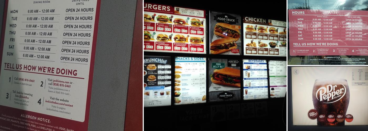Jack in the Box Menu