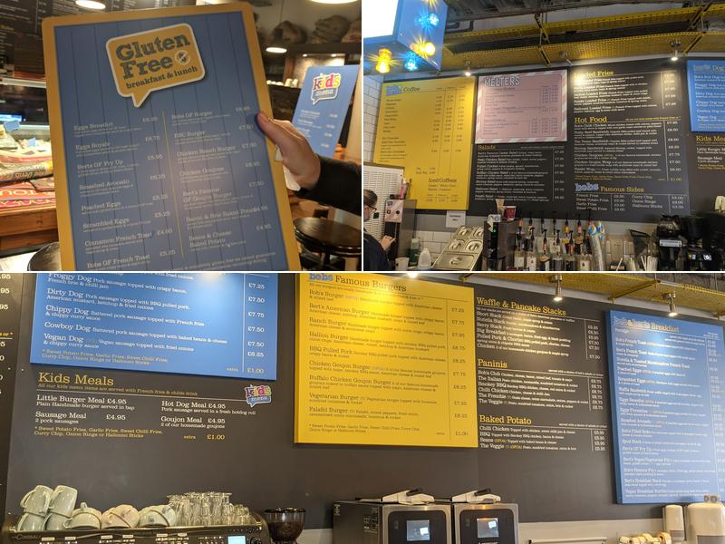 Bob & Berts Ballymena Menu