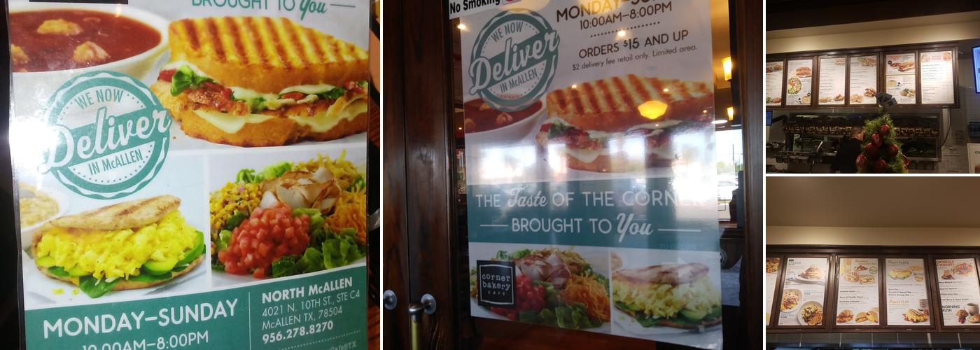 Corner Bakery Cafe Menu