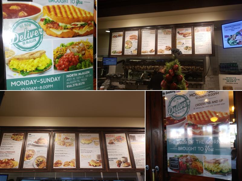 Corner Bakery Cafe Menu