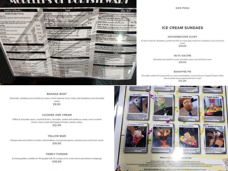 Morelli's Portstewart Menu