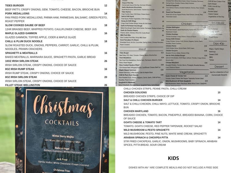 The Tides Restaurant Menu