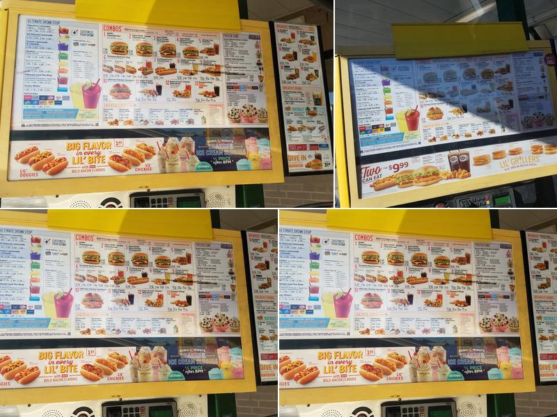 Sonic Drive-In Menu