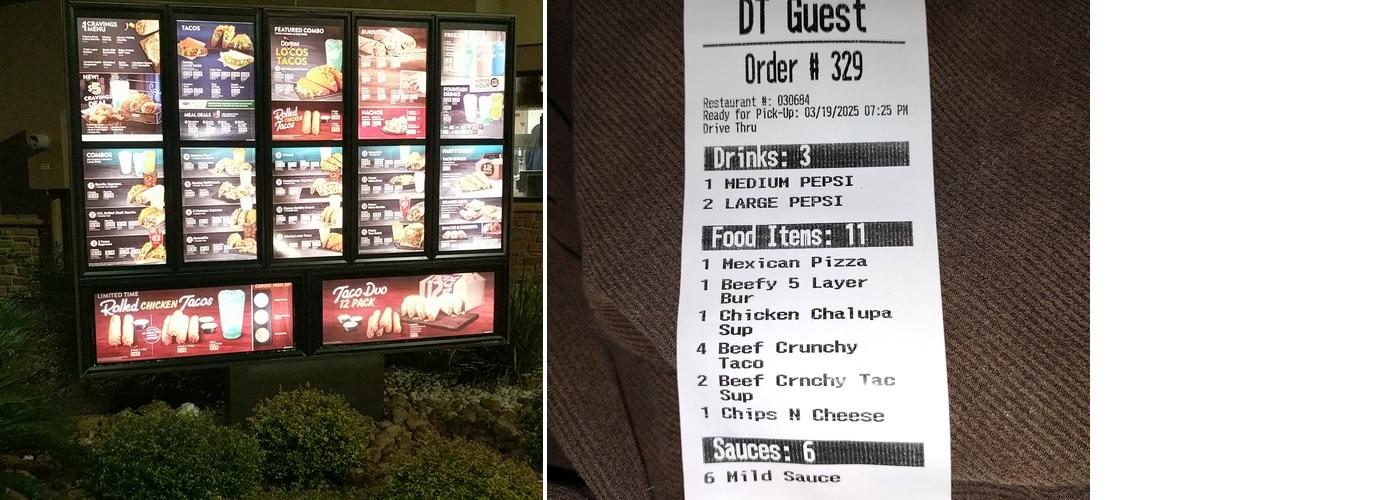 Taco Bell Menu