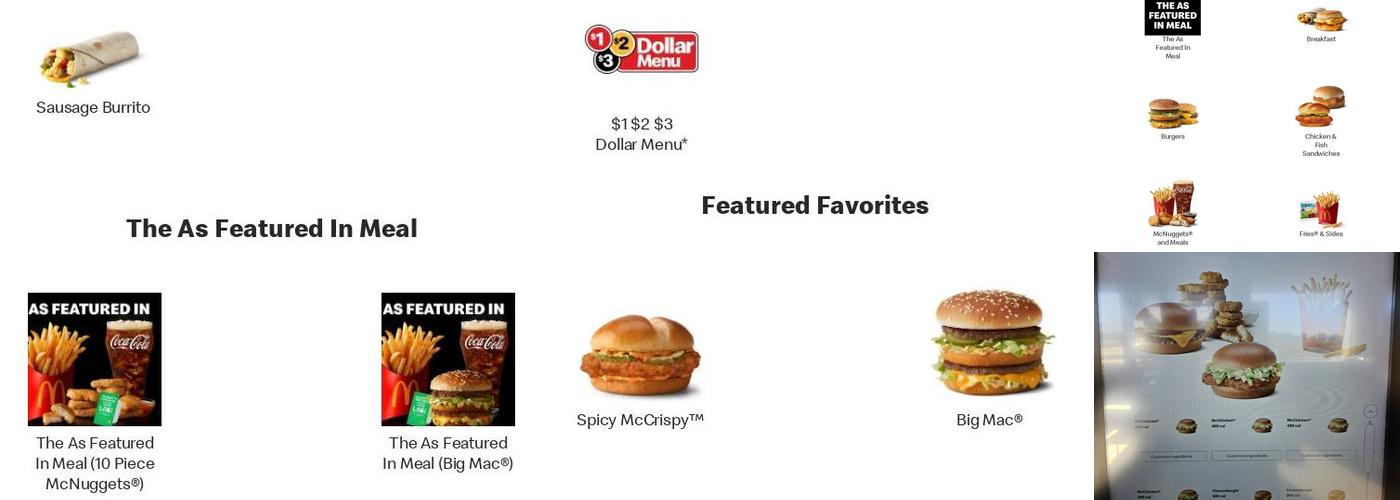 McDonald's Menu