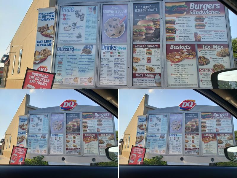 Dairy Queen Menu