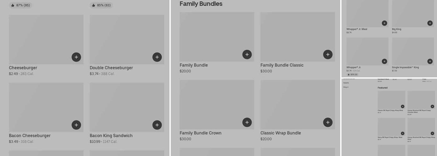 Burger King Menu