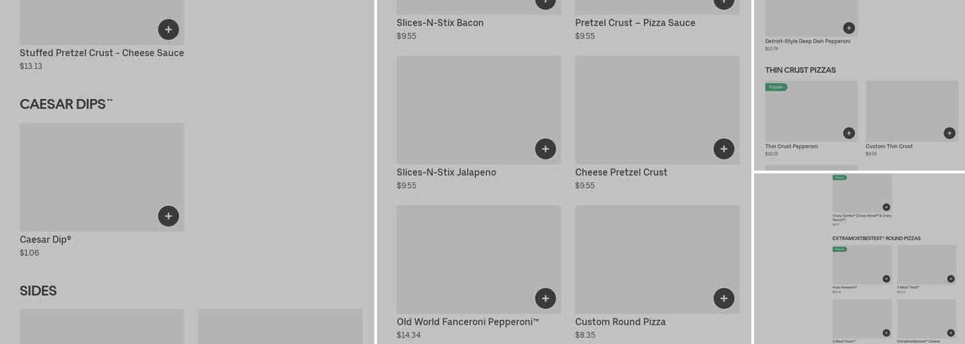 Little Caesars Pizza Menu