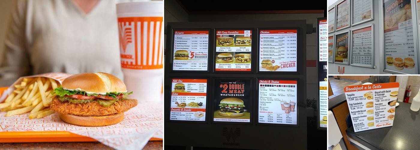 Whataburger Menu