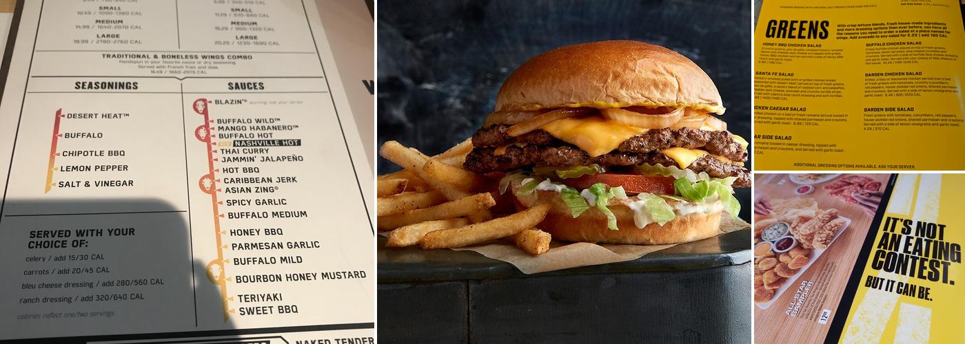 Buffalo Wild Wings Menu