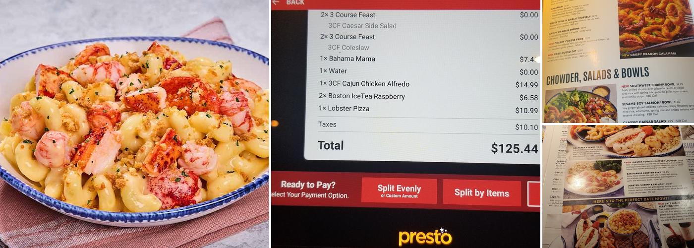 Red Lobster Menu