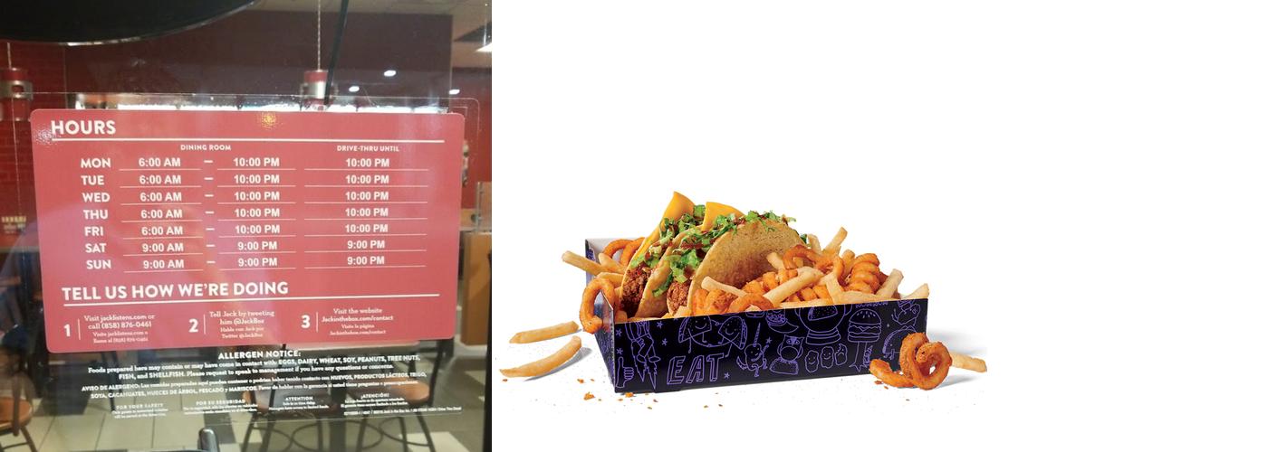 Jack in the Box Menu