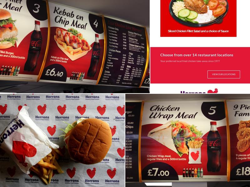 Herrons Country Fried Chicken Kilkeel Menu