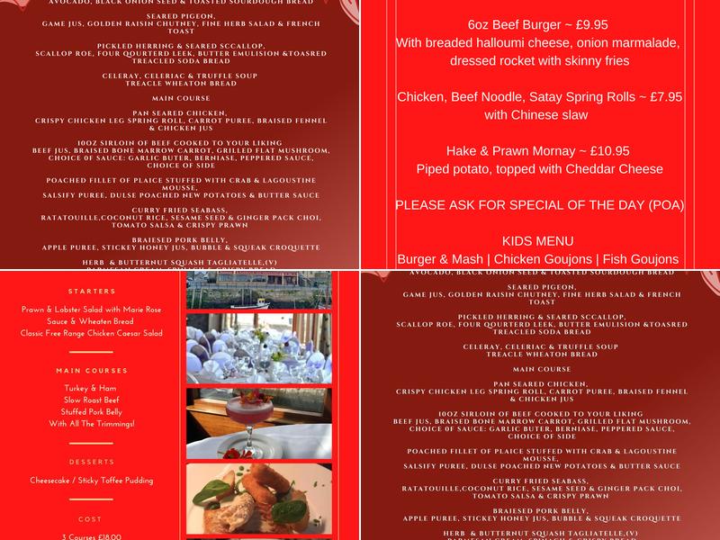 The Harbour Inn Menu