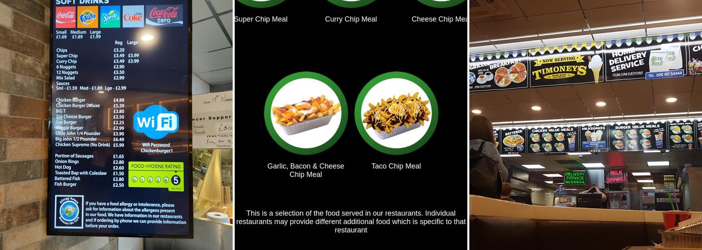 Friar Tucks Warrenpoint Menu