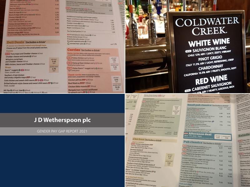 The Square Bottle - JD Wetherspoon Menu