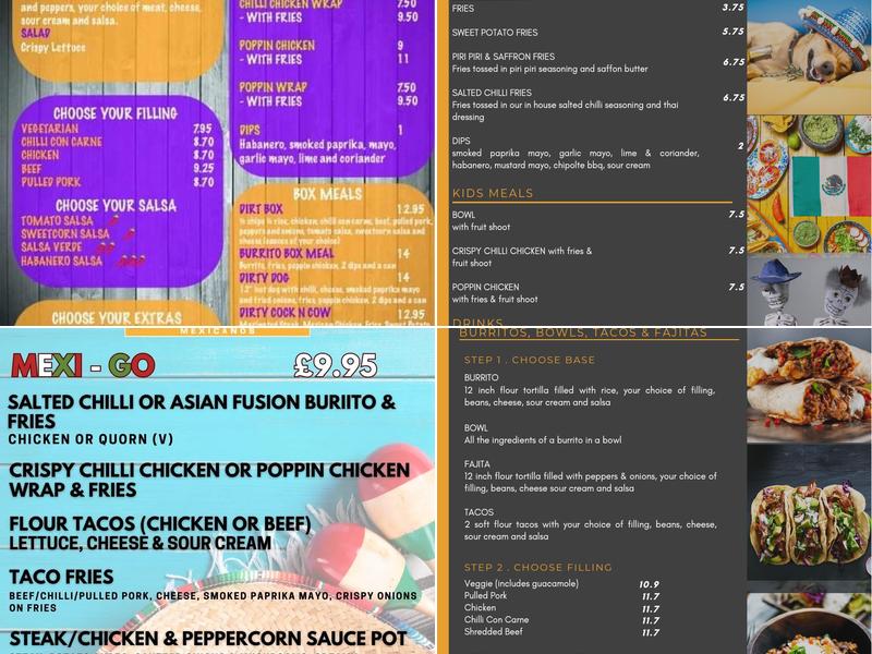 Bebe Adrianos Mexicanos Menu