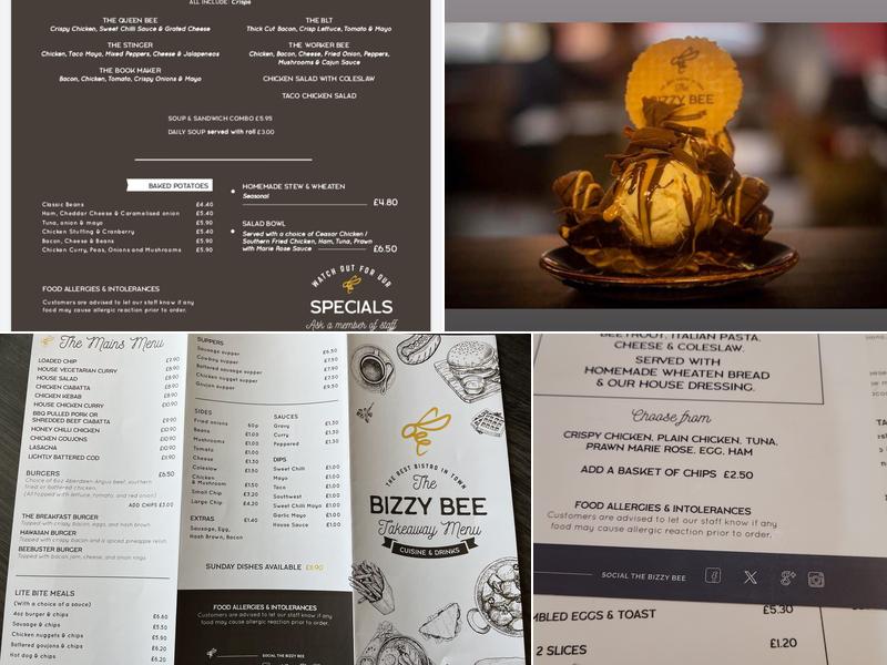 The Bizzy Bee Bistro Menu