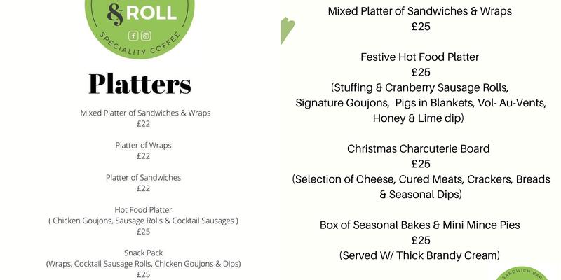 Wrap & Roll Menu