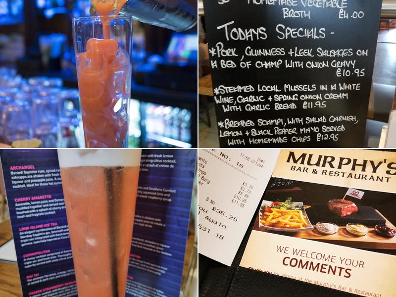 Murphys Bar & Restaurant Menu