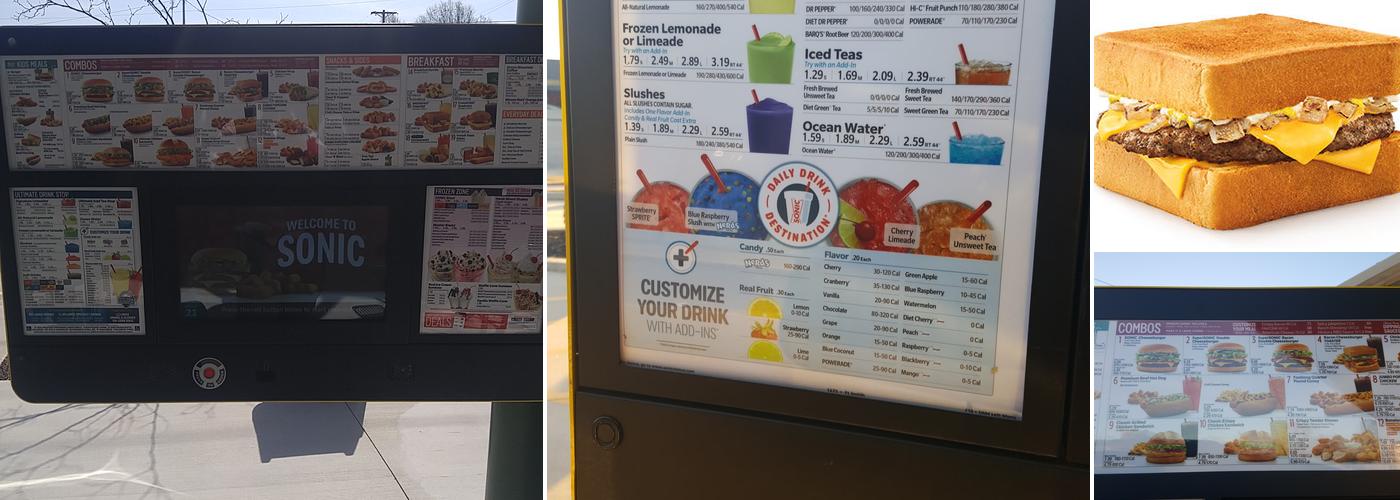 Sonic Drive-In Menu